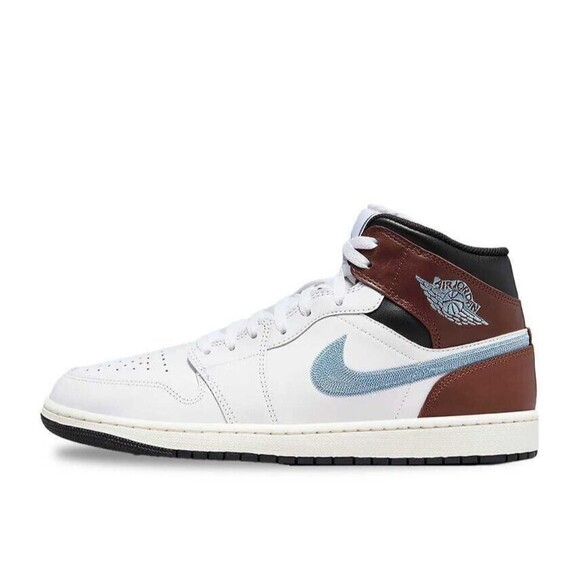 Jordan Other - Nike Air Jordan 1 Retro Mid SE Shoes Men Size 10 Brown Blue Grey FQ7831-142 NEW